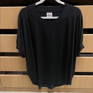 Planet Black Oversized Crew Neck Top